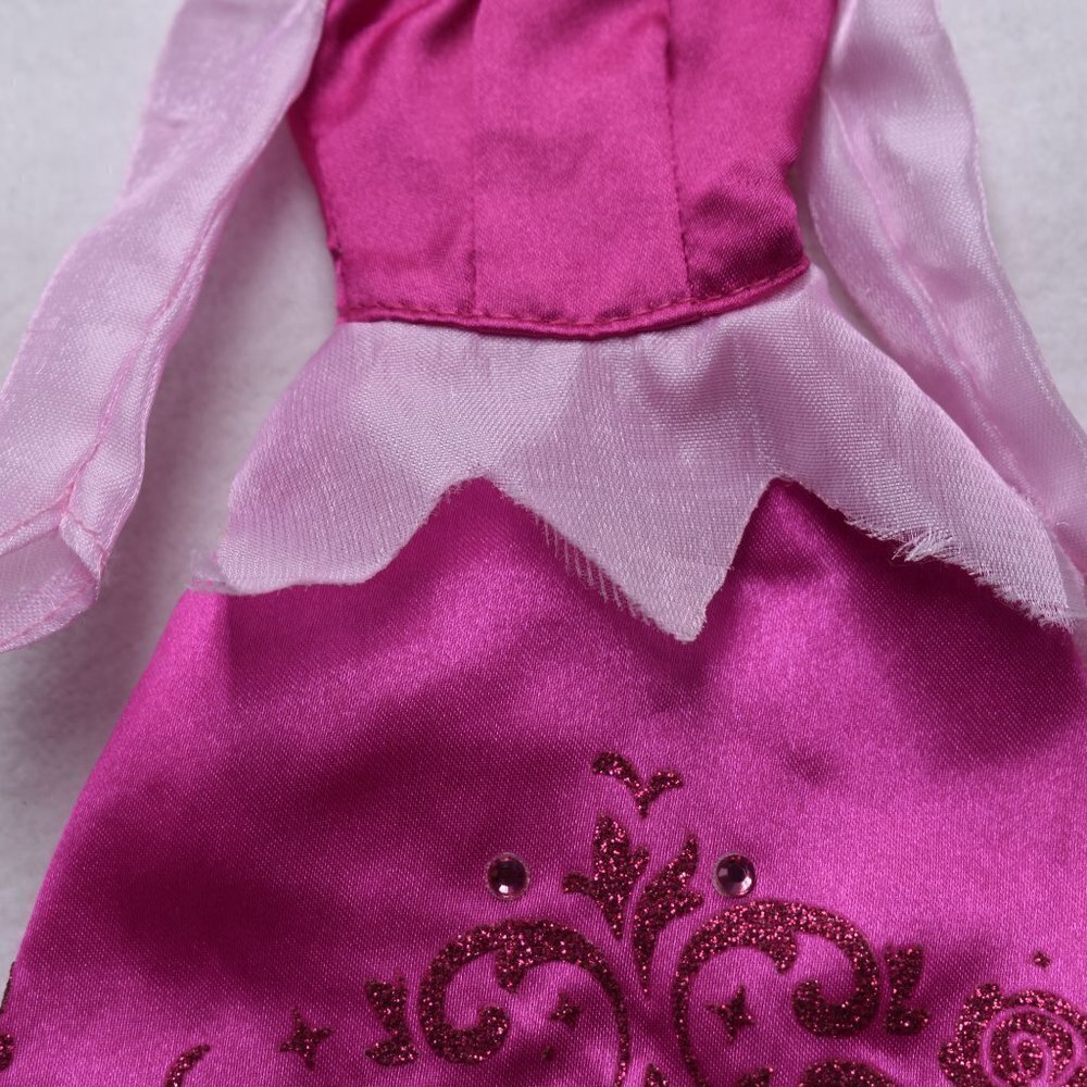 Disney Store Sleeping Beauty Pink Velvet Long Gown Dress Replacement Dress - Picture 3 of 10